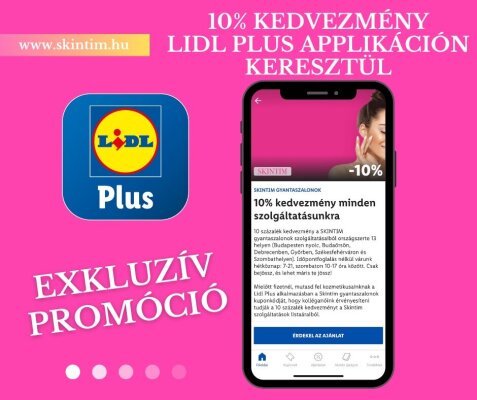LIDL Plus partner a SKINTIM gyantaszalon hálózat