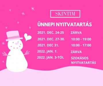 Ünnepi nyitvatartás a SKINTIM szalonokban