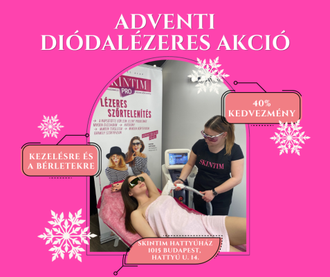 Adventi akció a SkintimPro, diódalézeres szolgáltatásra!