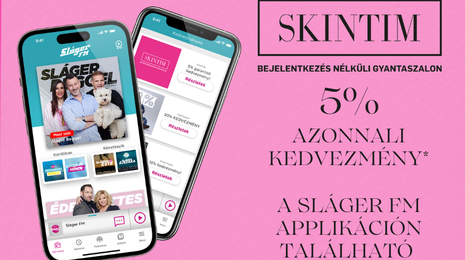 Sláger FM együttműködés - azonnali kedvezmény!